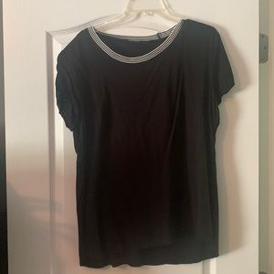Black shirt sleeve top